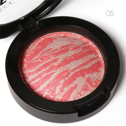 6 Colors Makeup Baked Bronzer Blusher With Brush