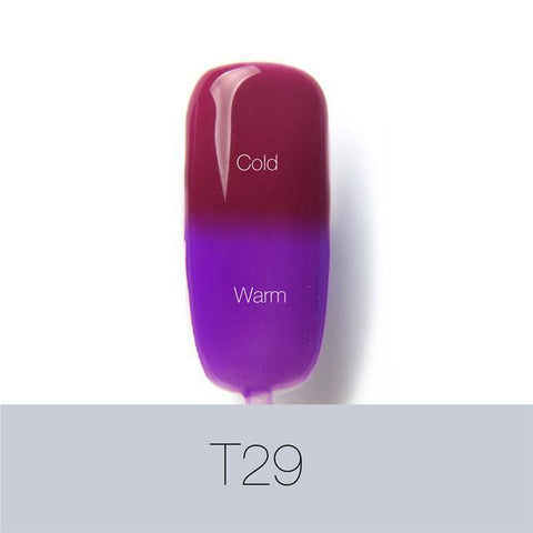 UV Temperature Changing Colors Gel